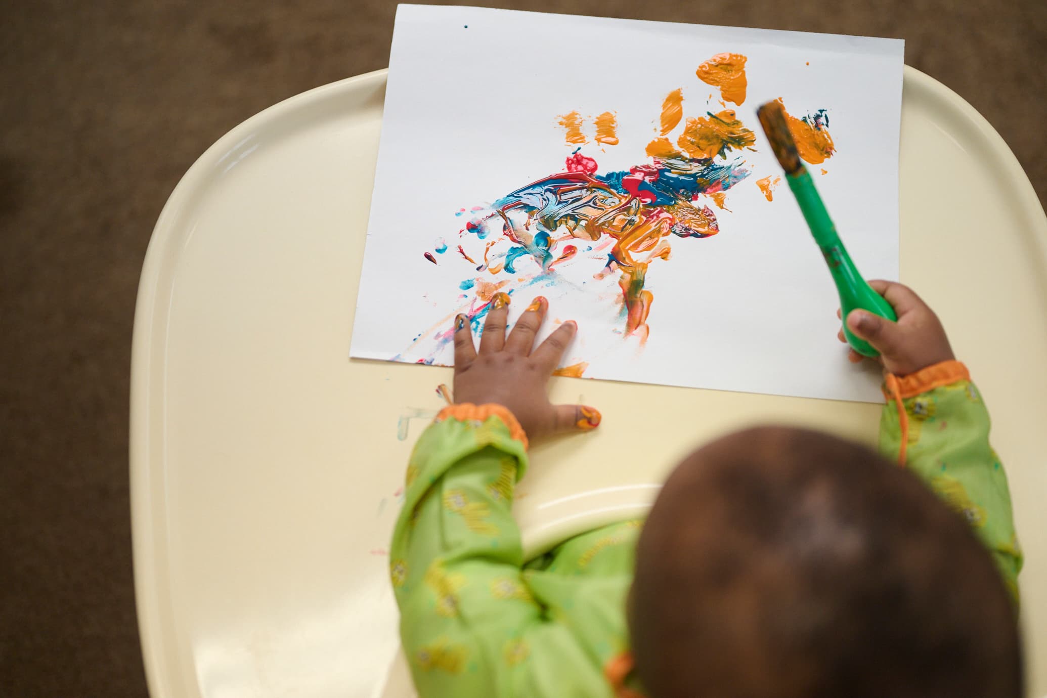 child painting