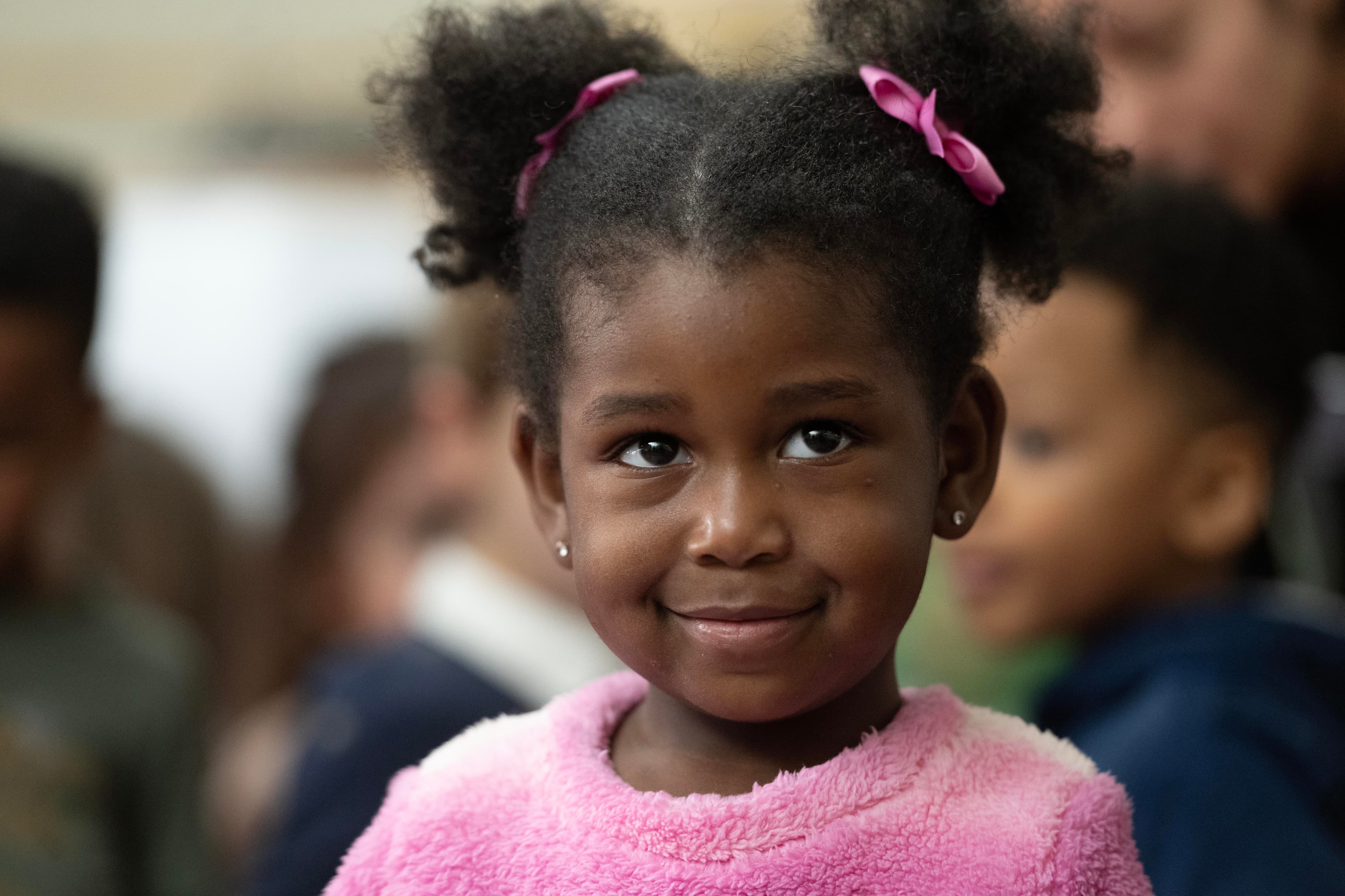 preschool child smiling